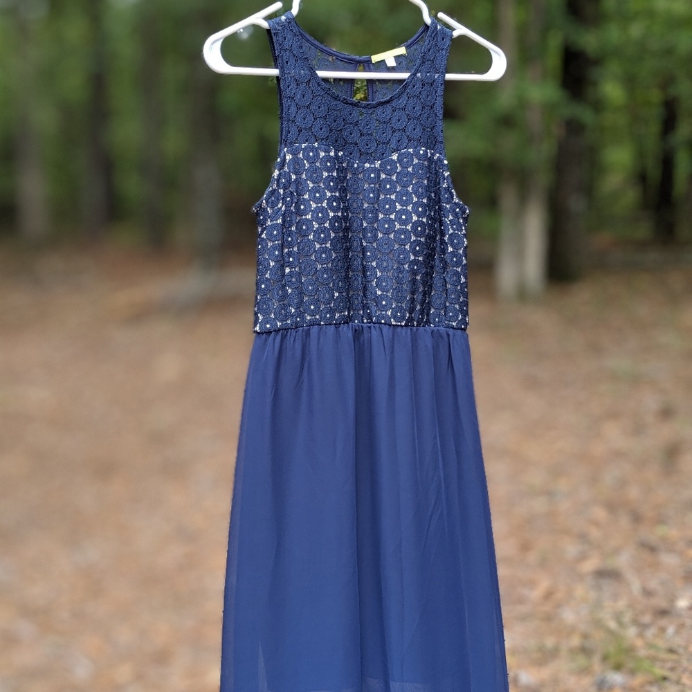 XS Gianni Bini Sheer Maxi/prom/formal dress